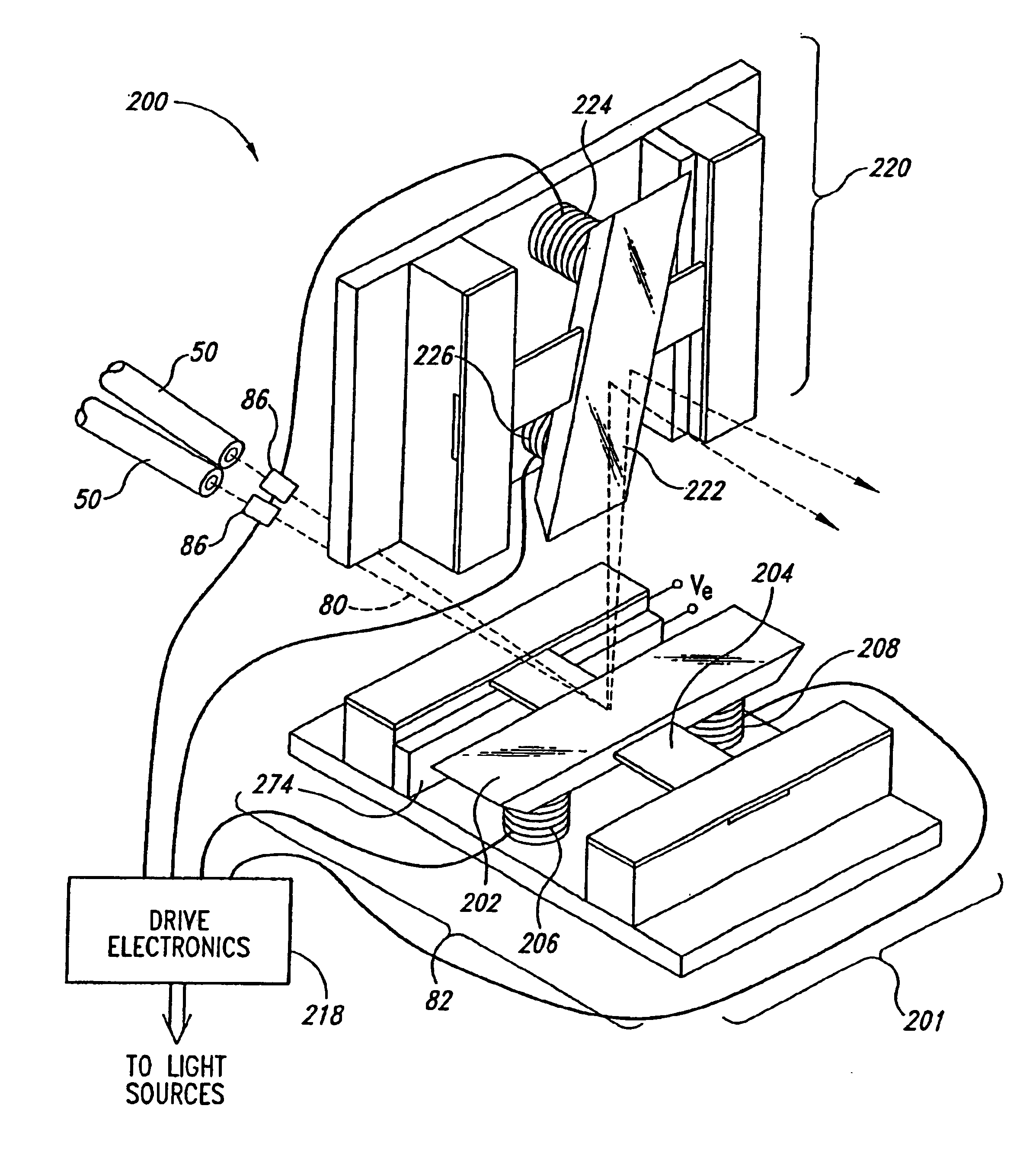 Resonant beam scanner with raster pinch compensation