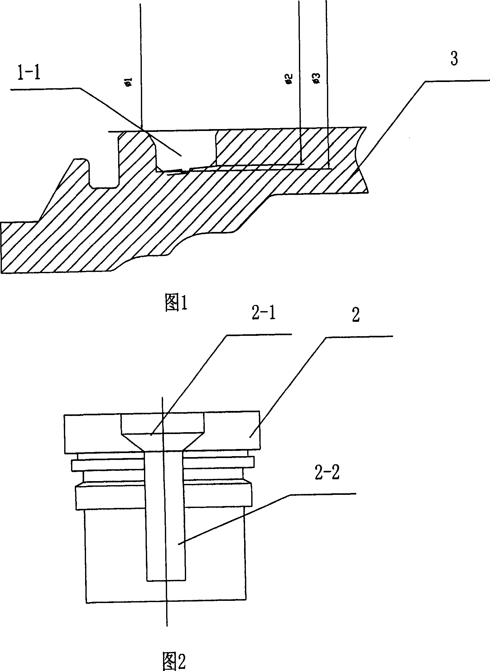 Non destructive rectangle groove dimension detecting method