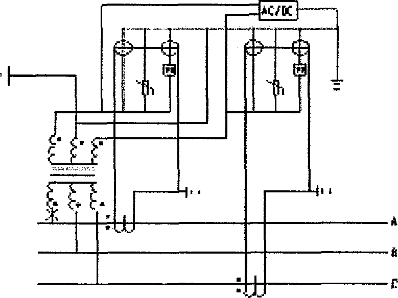 Application meted for determining voltage phase and checking phase by using cosine law