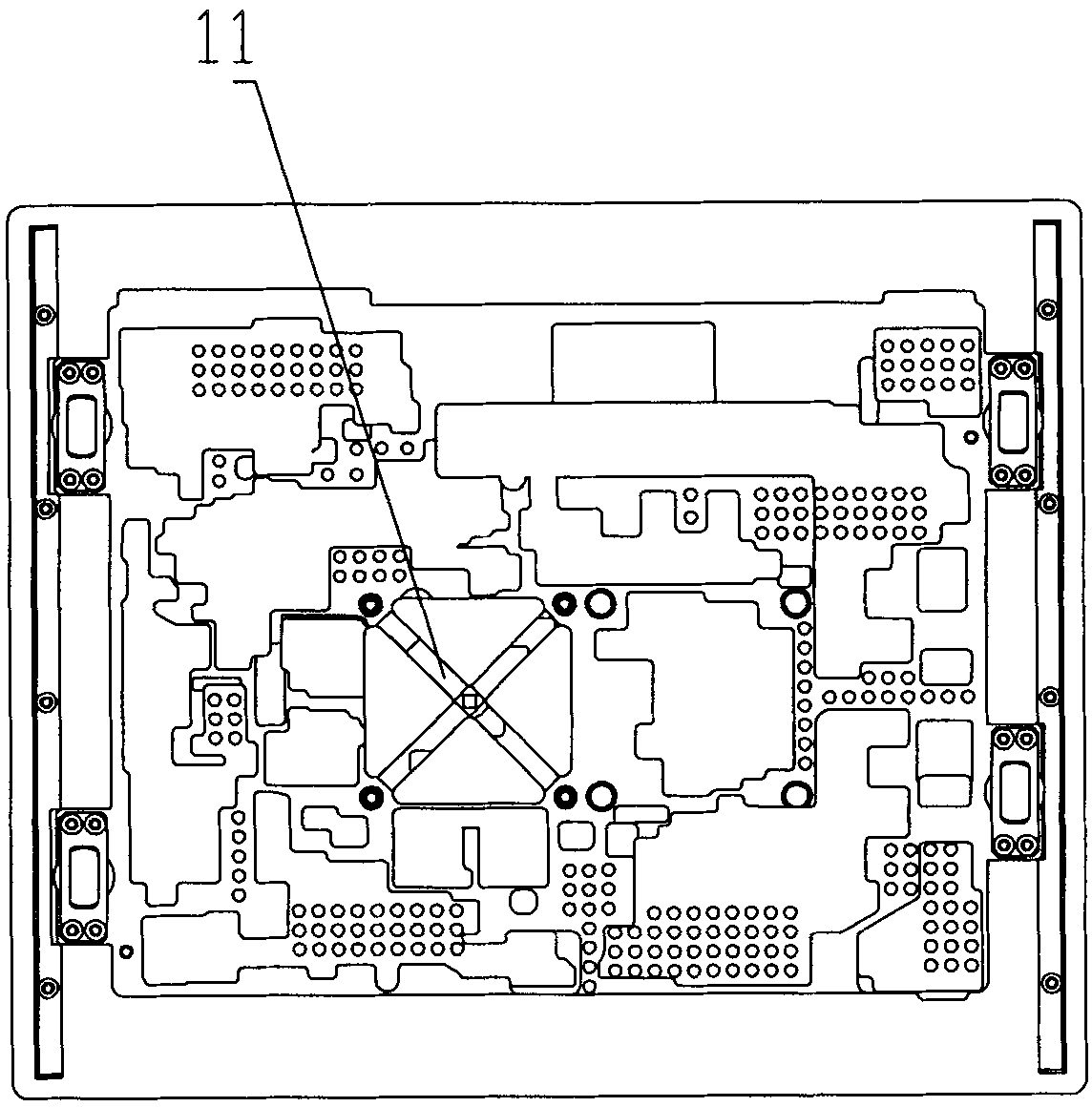 BGA (Ball Grid Array) component repairing method and fixture