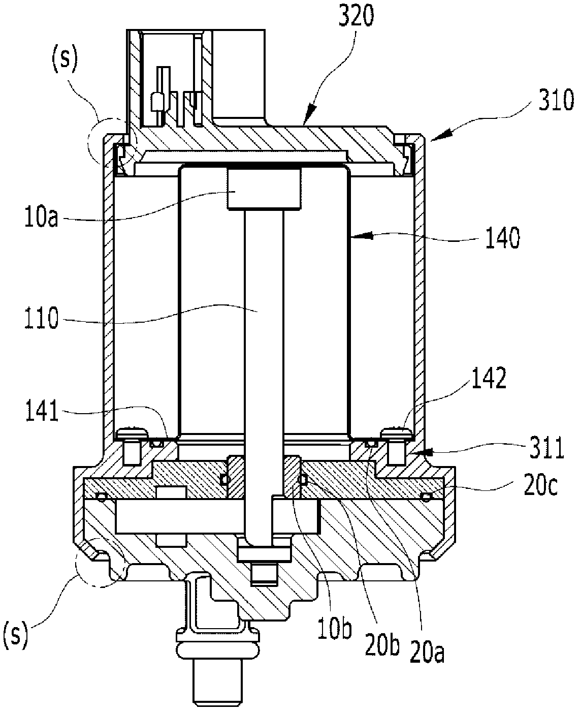 Pump structure for urea SCR system