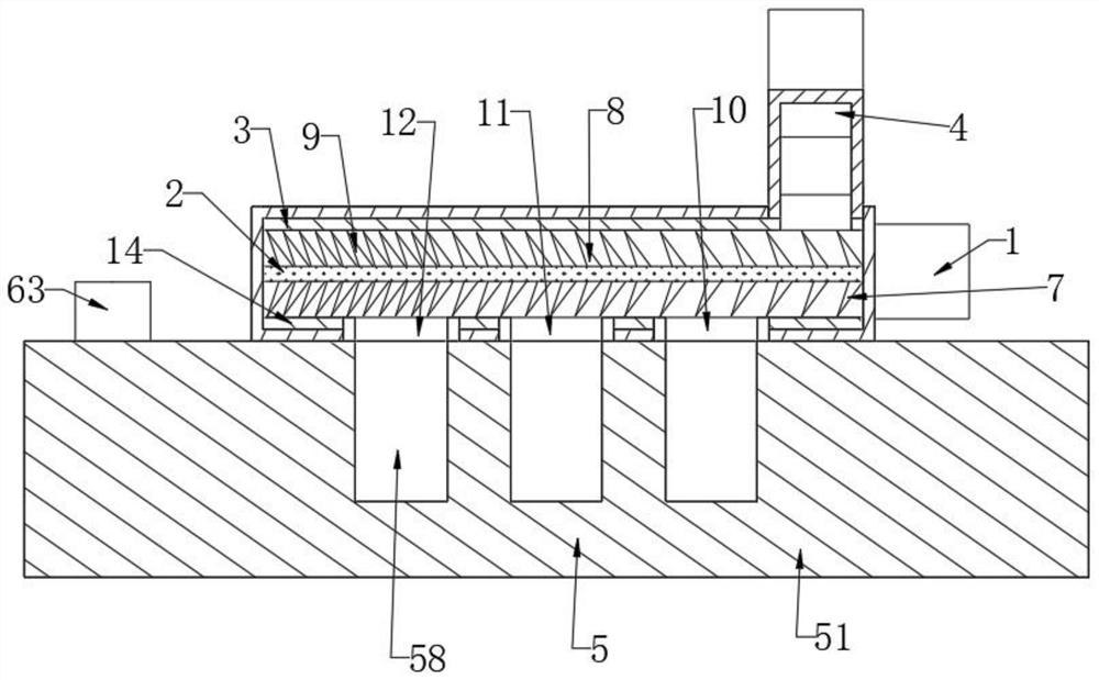 Automatic crushing device for raw material processing