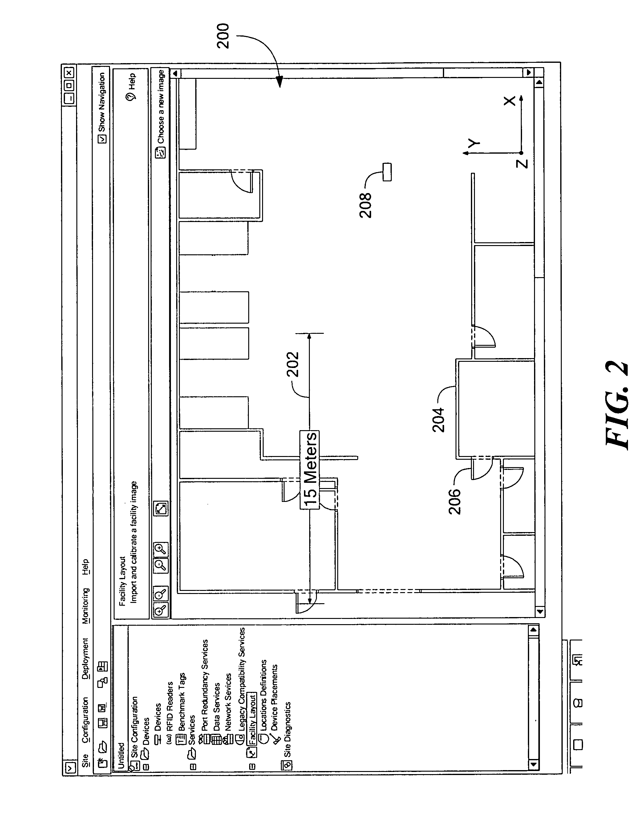 Configuration management system and method for use in an RFID system including a multiplicity of RFID readers