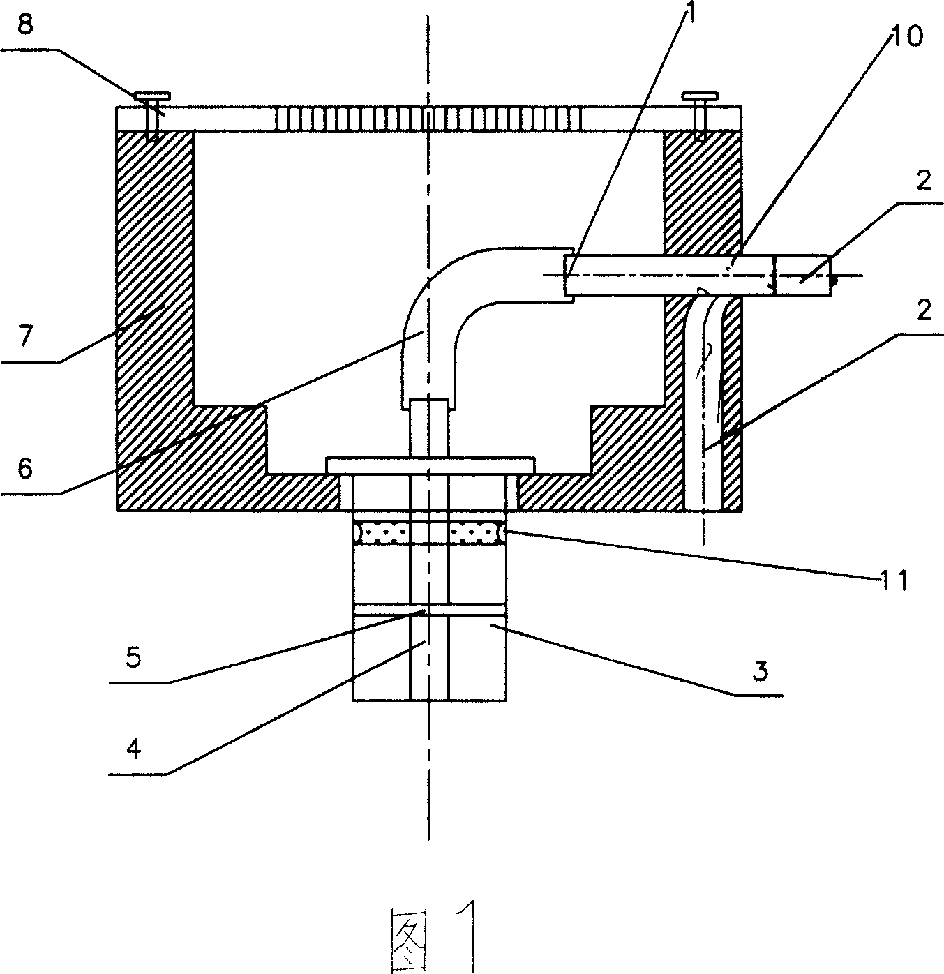 Floor drain having waste hot water rocovery mouthpiece