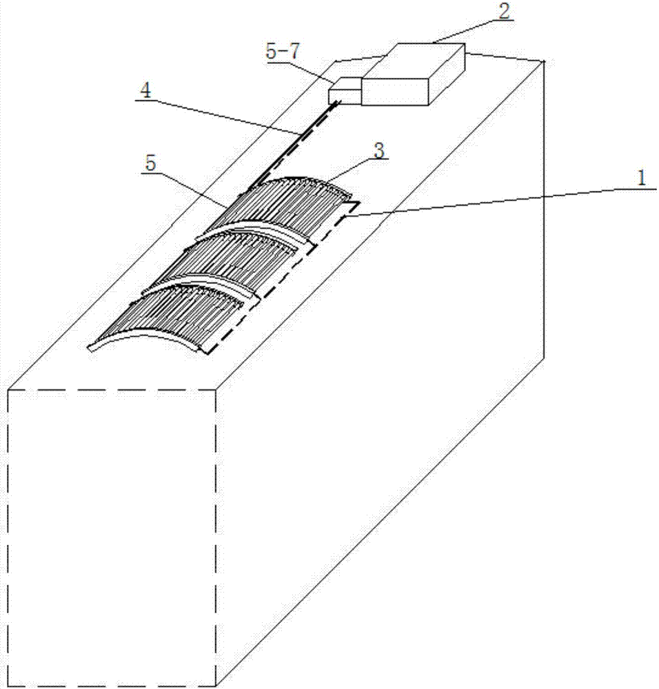 A train solar heat collection system