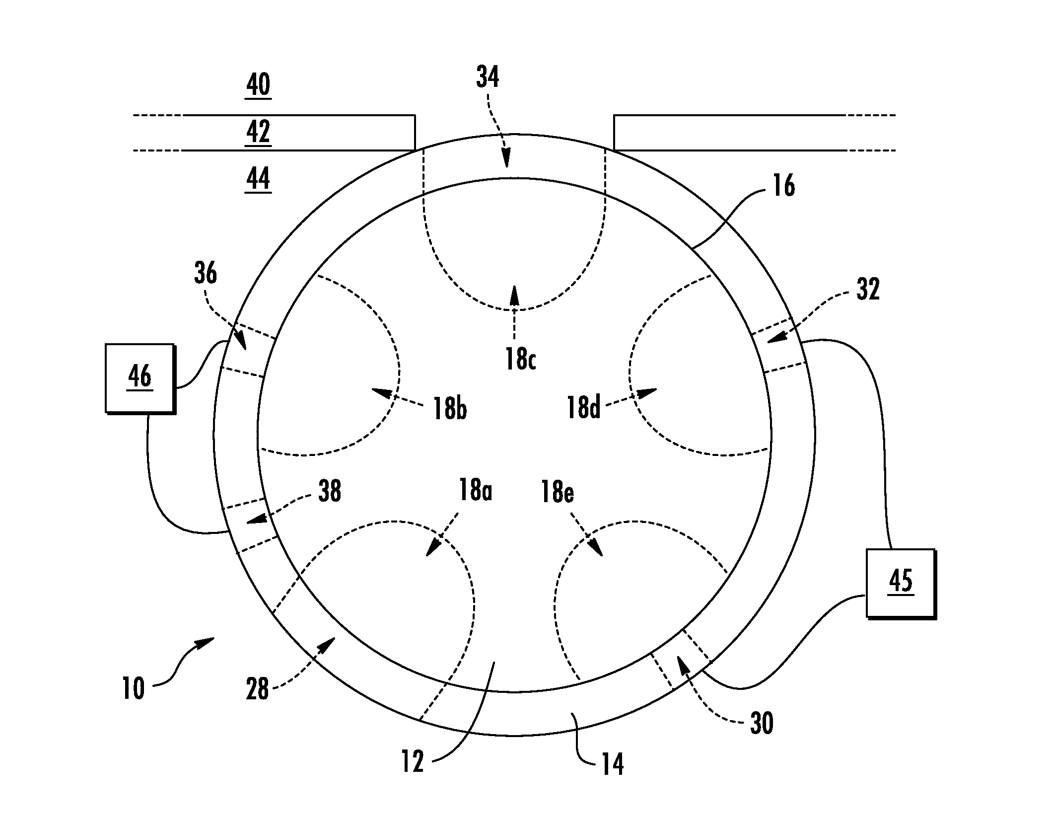 System and method for rotational transfer of articles between vacuum and non-vacuum environments