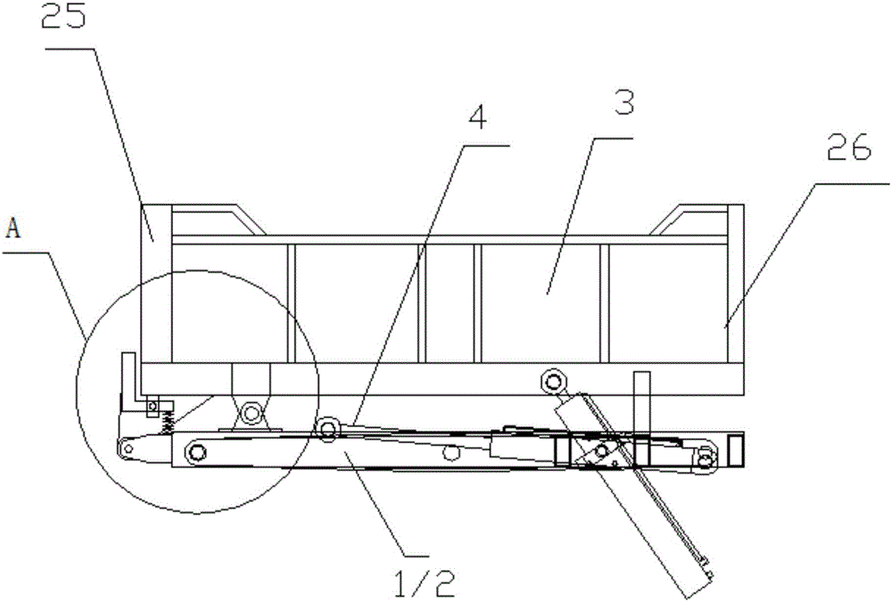 Fruit discharging mechanism for automatic fruit picking machine