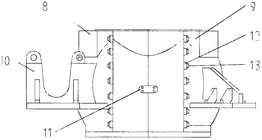 A single point mooring spherical sliding mooring bearing