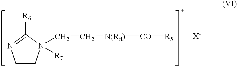 Composition containing a cation, a cationic polymer, a solid compound and a starch, and cosmetic treatment process