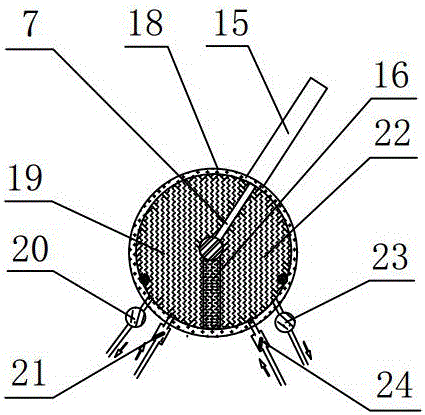 Marine floating type garbage recycling device driven by wave energy