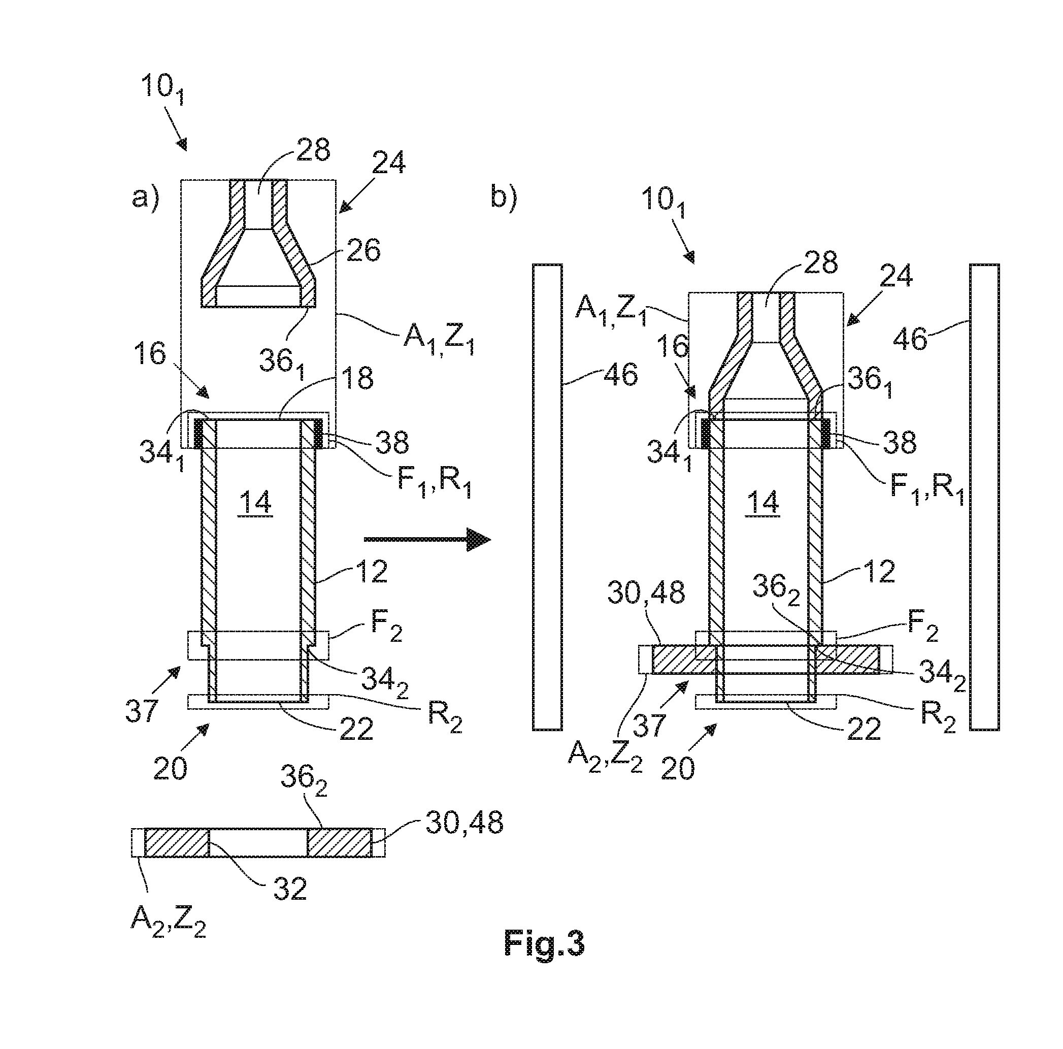 Container for storing and/or applying a pharmaceutical substance and method of its production