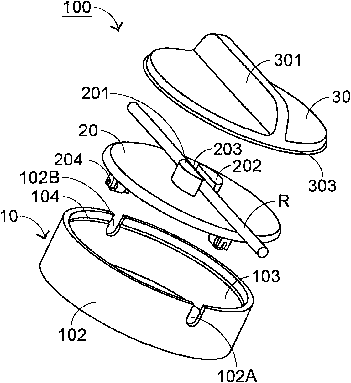 Cable tidying device