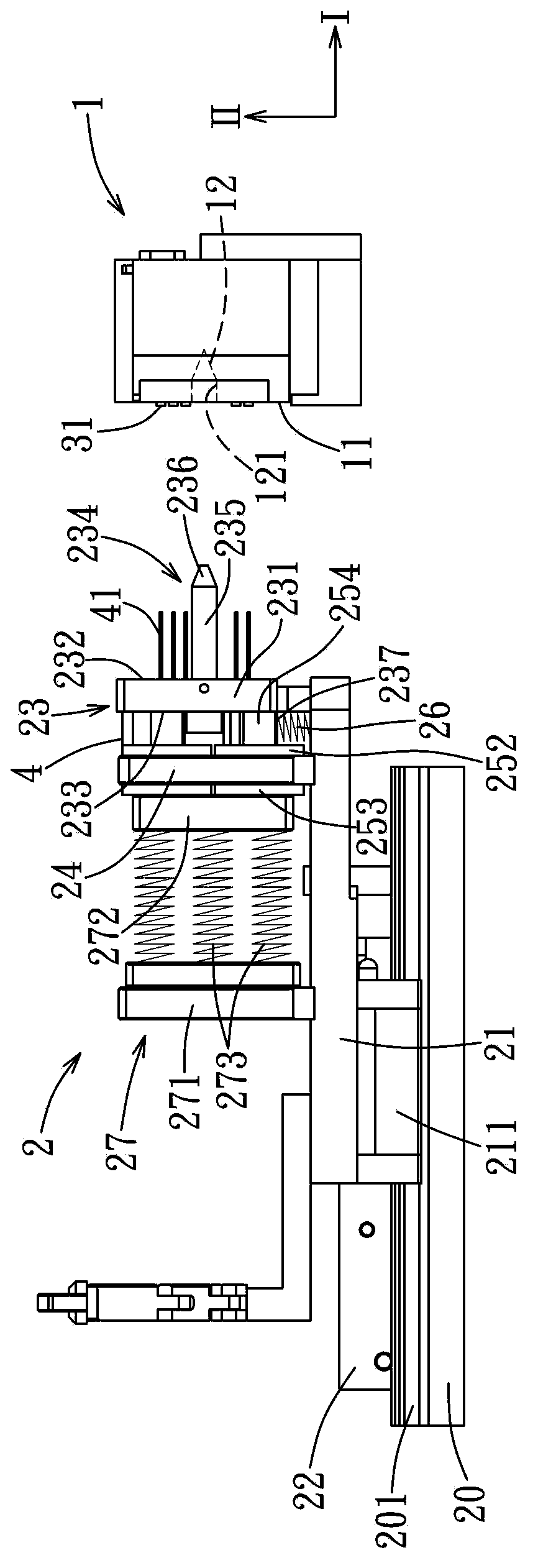 Automatic aligning device