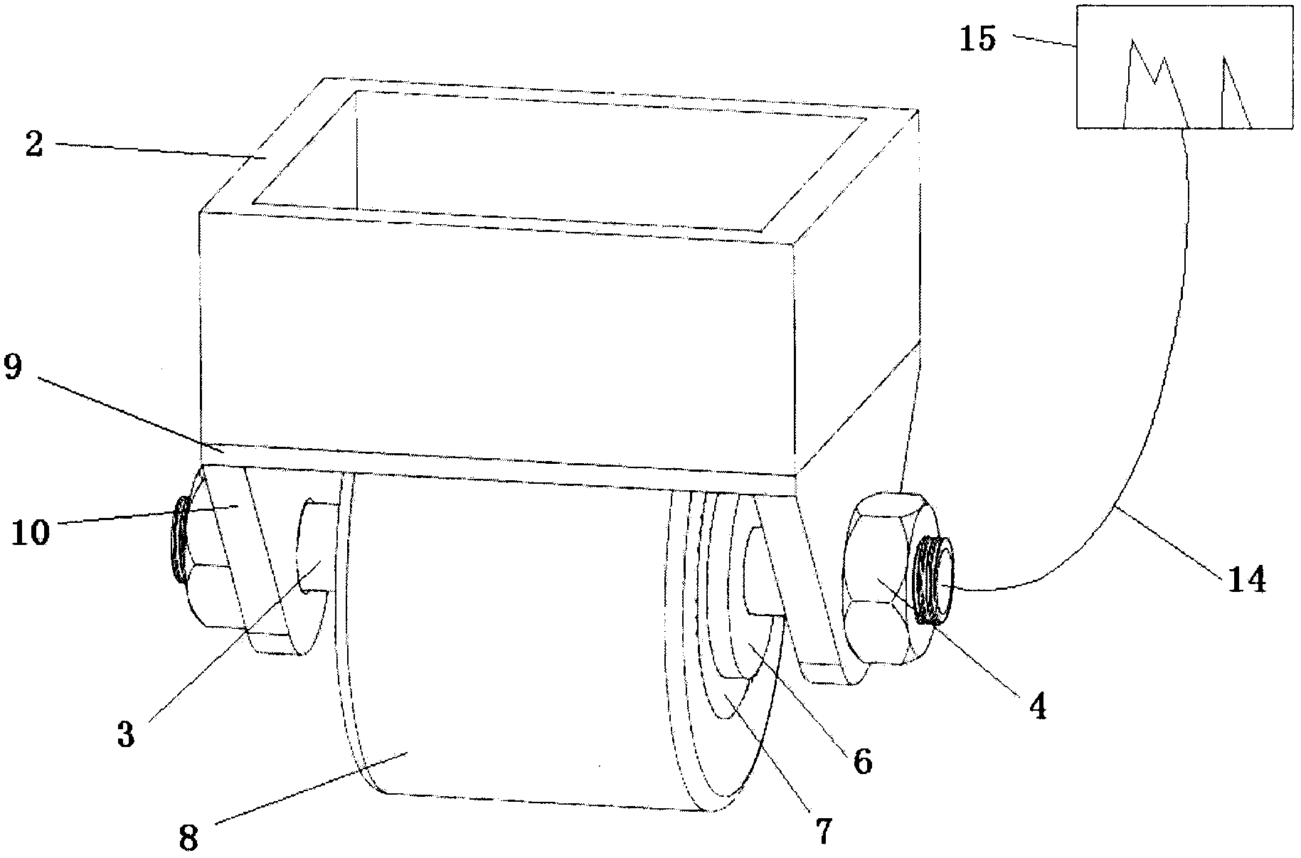 Self-coupling ultrasonic detection probe device