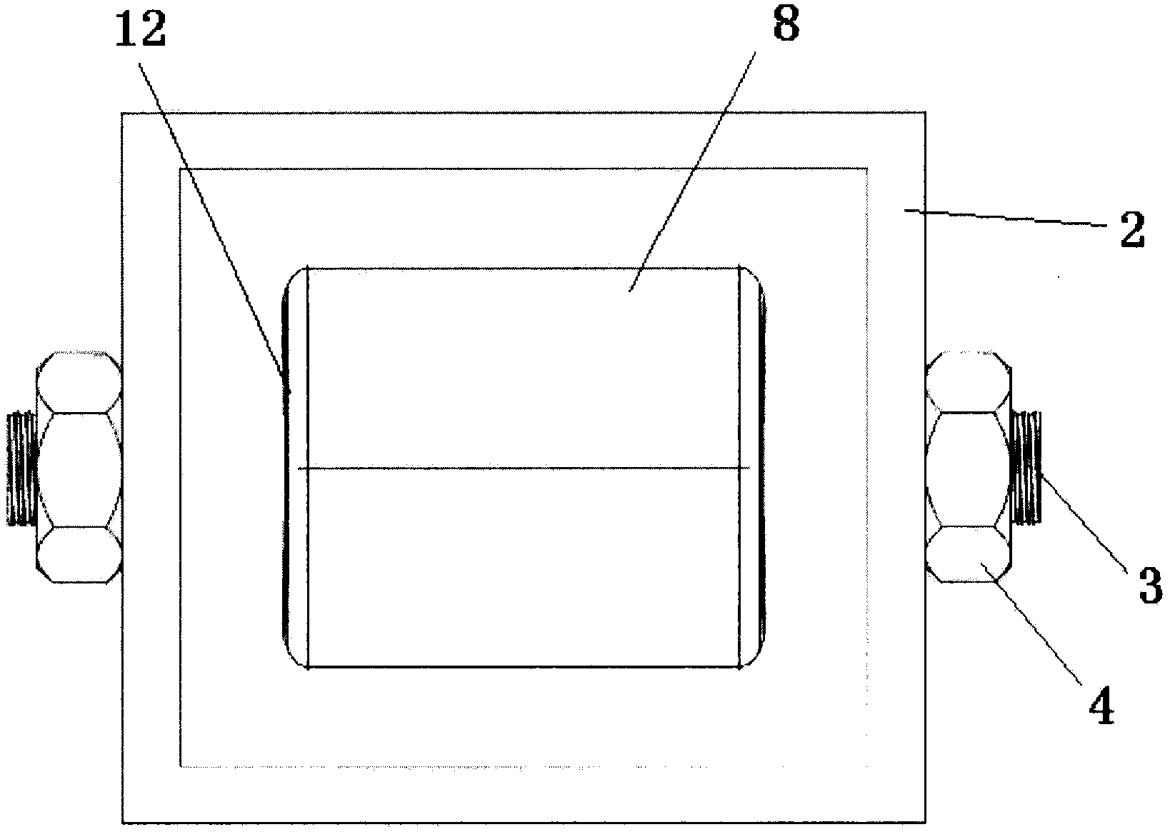 Self-coupling ultrasonic detection probe device