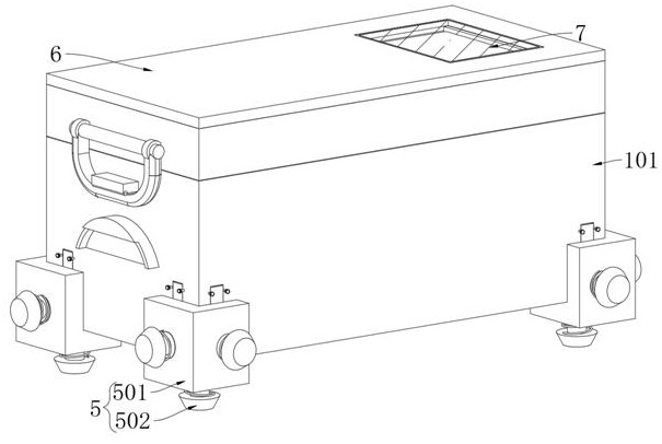 Multifunctional logistics box integrating comprehensive moisture prevention and stability enhancement