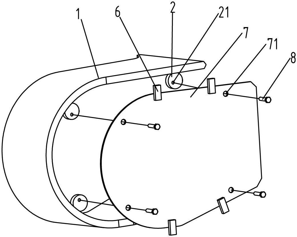 Processing method for welding supports on irregular plate