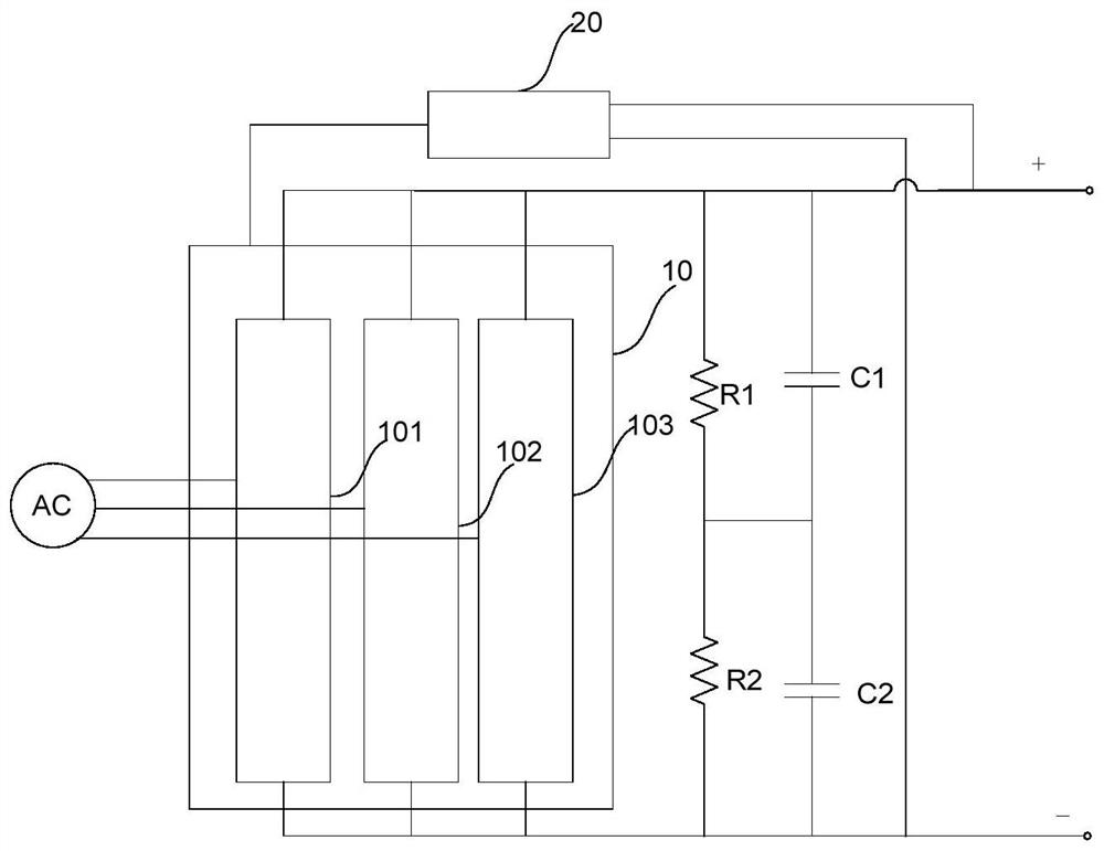 Bus capacitor pre-charging circuit and method, frequency converter and air conditioning equipment