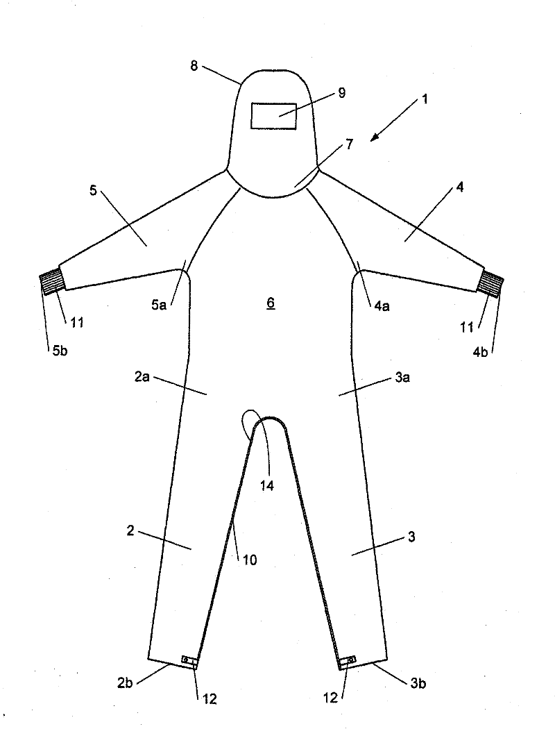 Overalls for cleanroom and the like