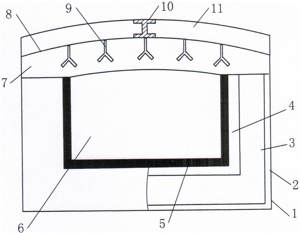 A method for constructing an aluminum alloy melting furnace with a high-nitrogen composite ceramic inner lining