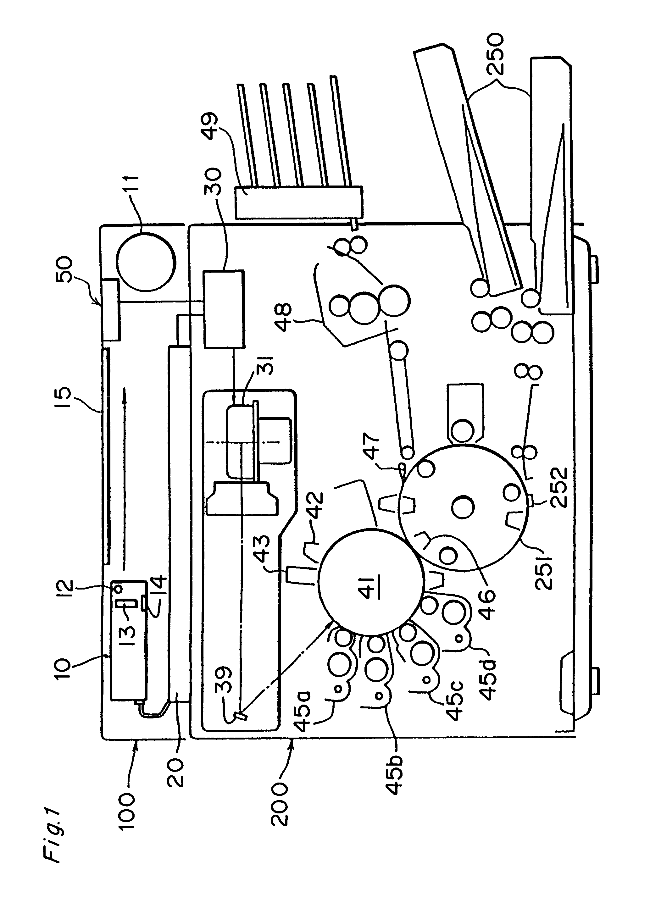 Image forming apparatus having a display changeable in color according to operational mode