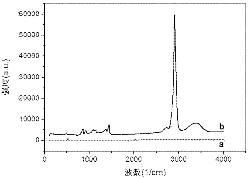 Method for preparing transparent Raman effect film