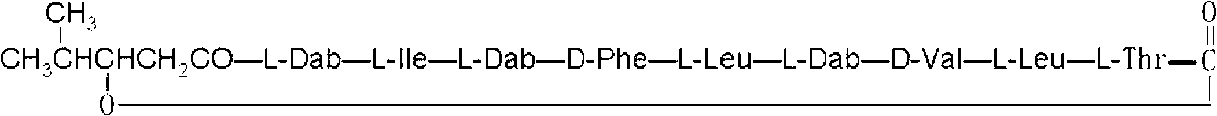 Cyclic lipopeptide antibiotic and preparation and application thereof