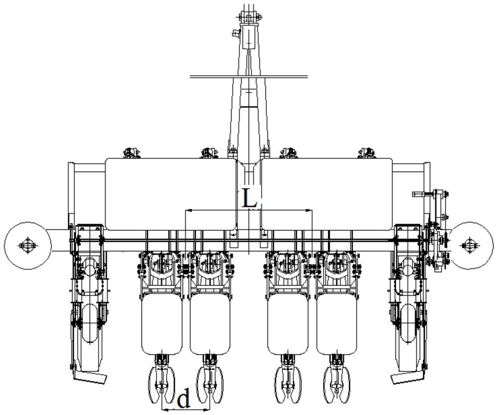 Single-ridge double-row staggered close planting method for corn