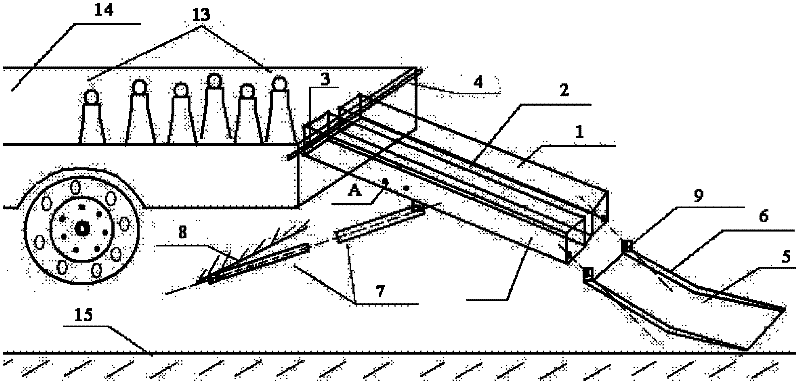 Automatic traffic cone putting device