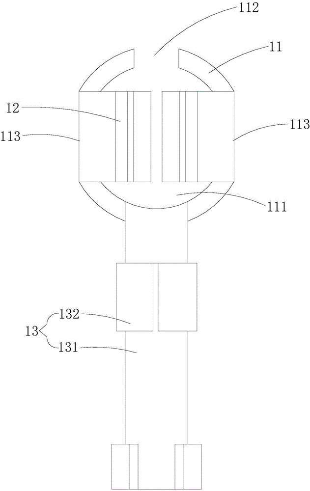 Motor terminal, power line fixing assembly, motor and power line fixing method of motor