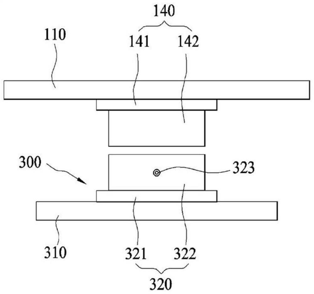 Wireless rotary testing apparatus comprising power transmission unit