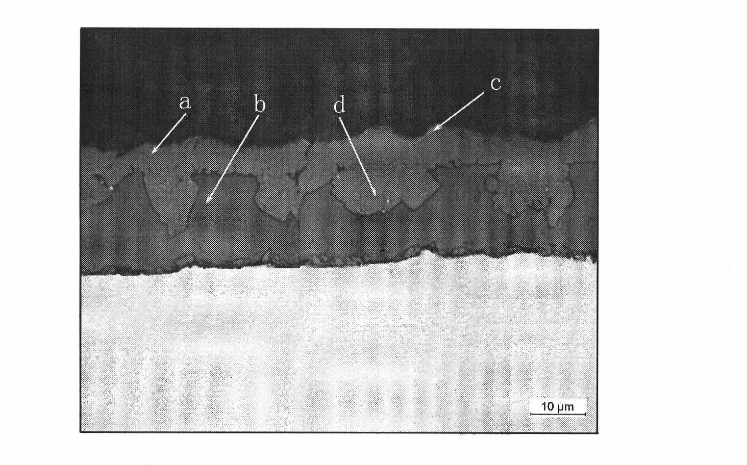 Chemical corrosion detection method of hot rolling strip steel scale structure