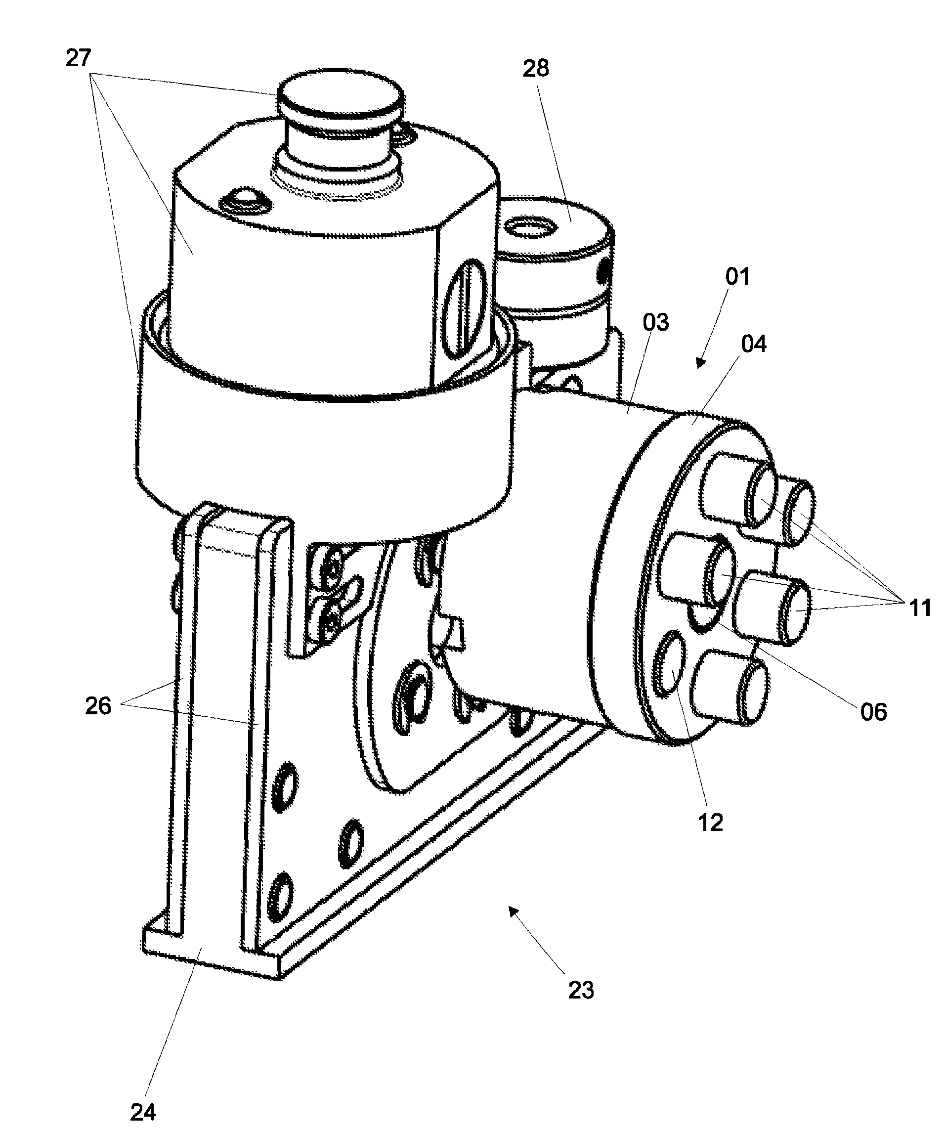 Positioning device for crimping tools