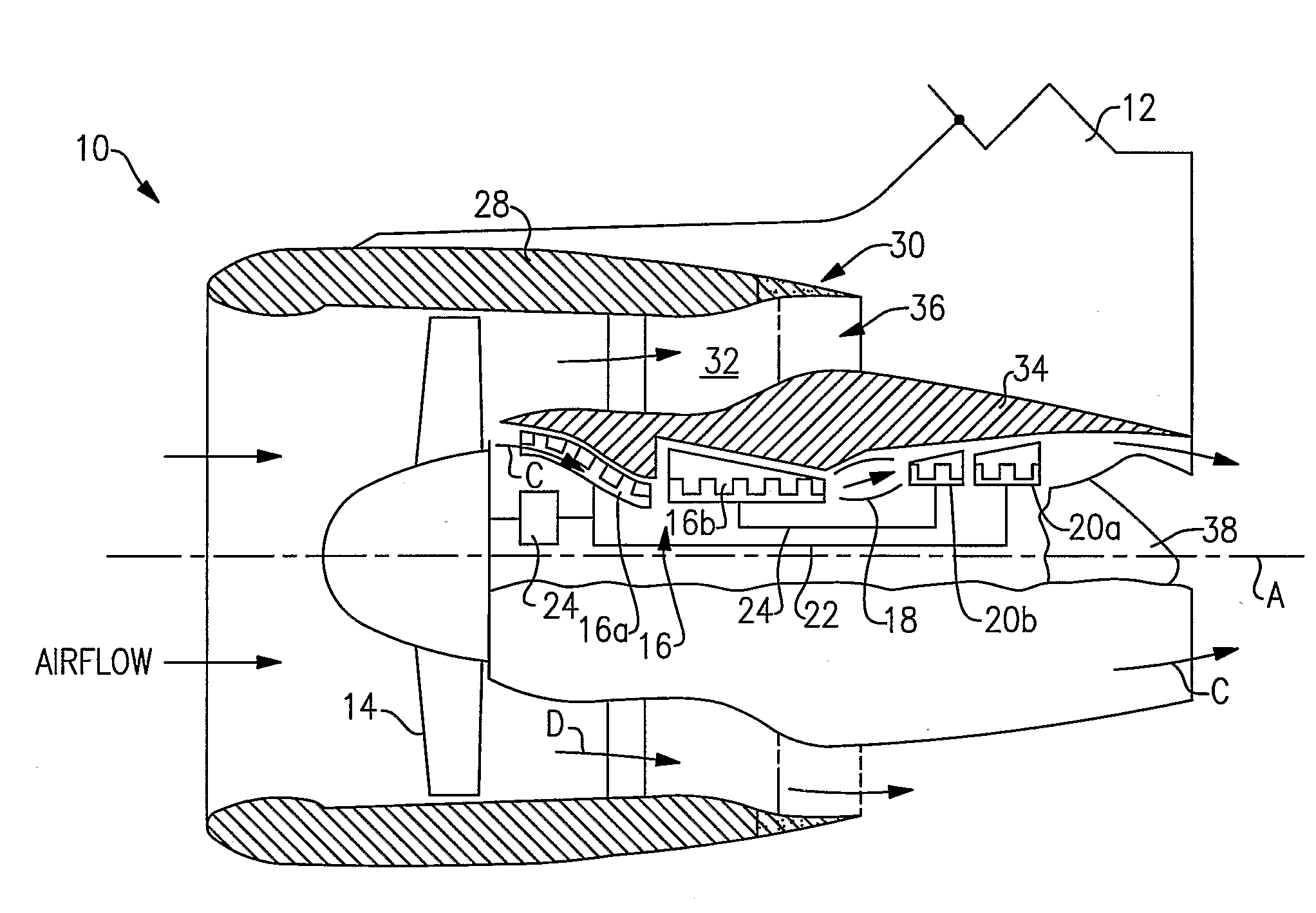 Dual function cascade integrated variable area fan nozzle and thrust reverser