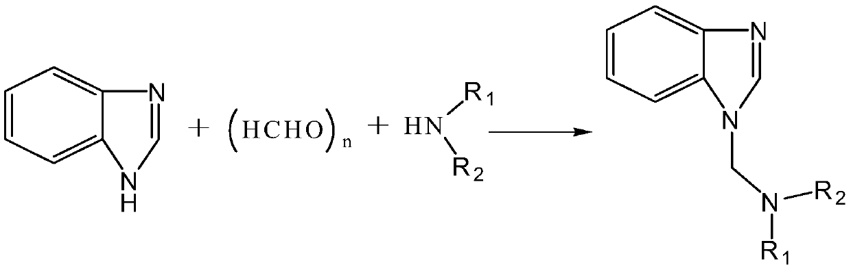 A kind of organic acid system Mannich base acidification corrosion inhibitor and preparation method thereof