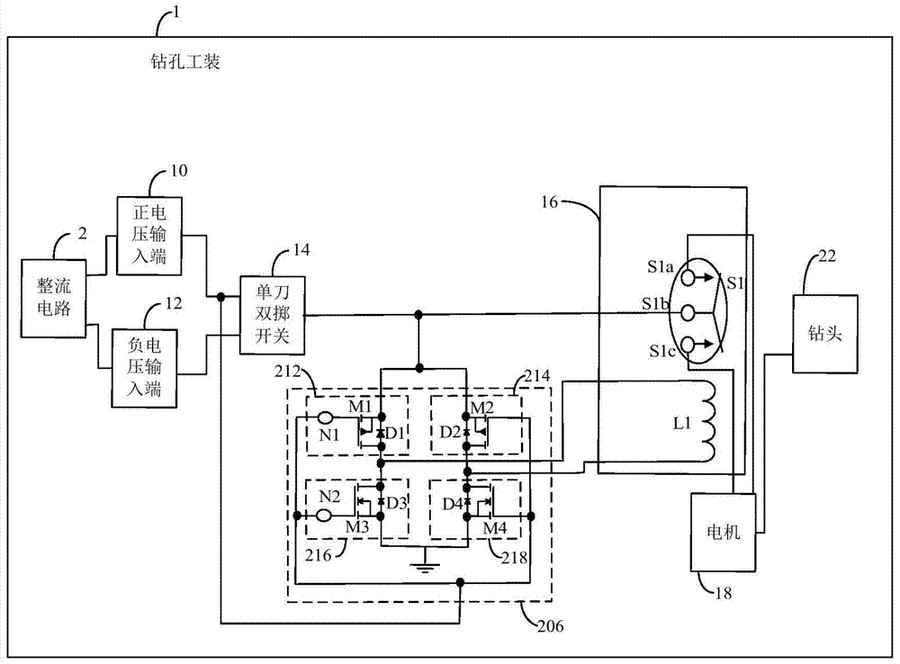 A kind of drilling tool with slow start circuit