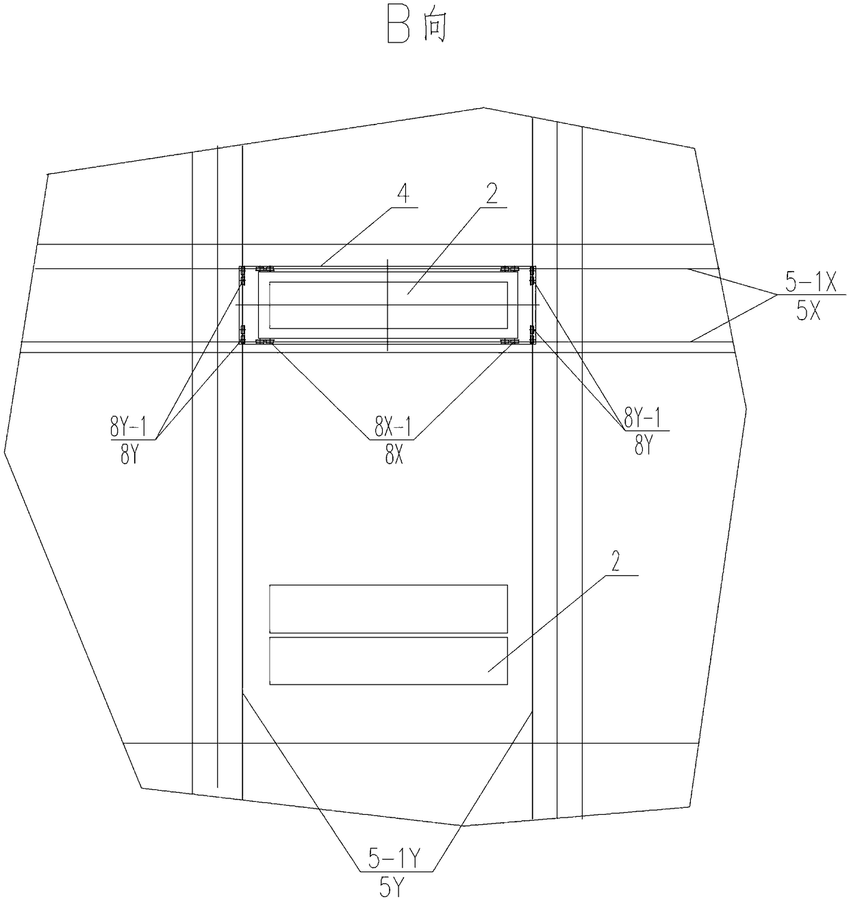 Railway container yard and conveying device thereof