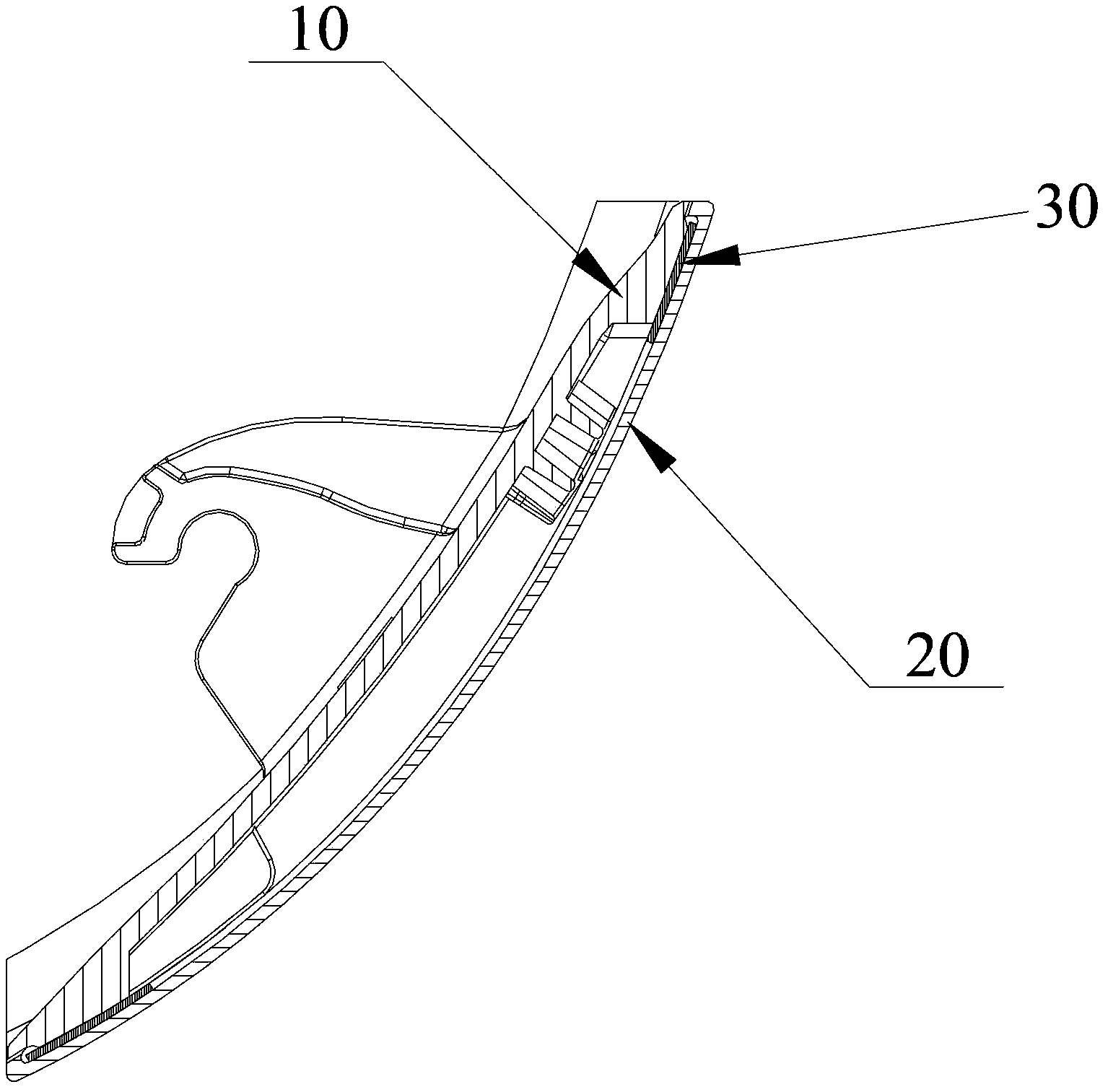 Air guide plate assembly and air conditioner with same