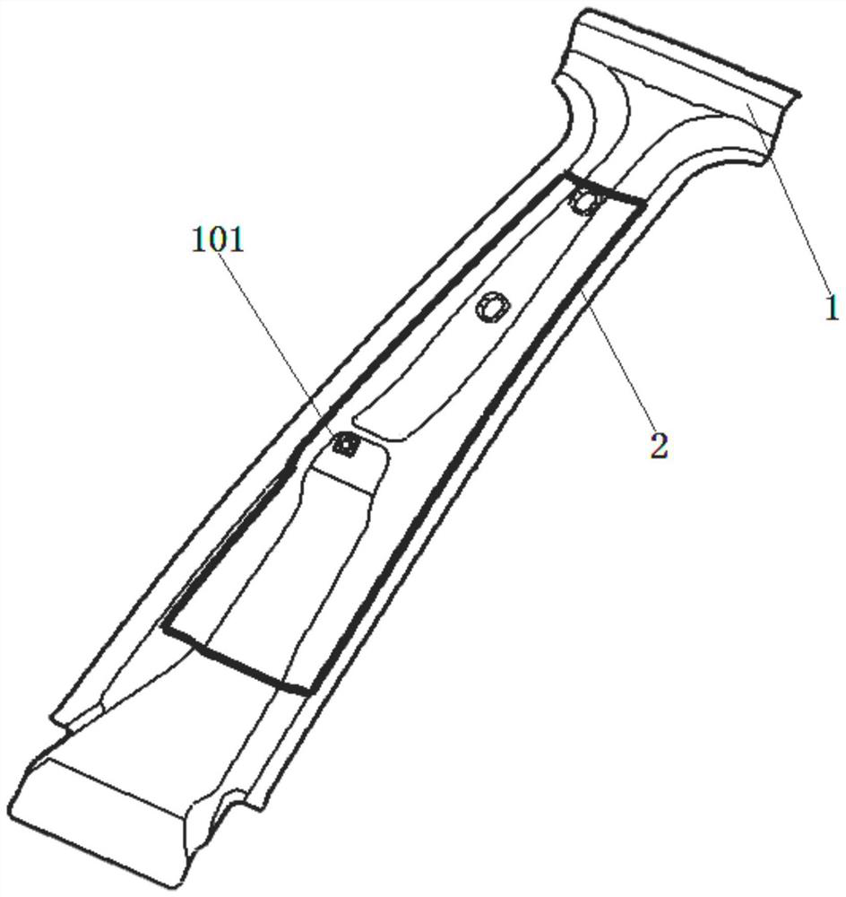 A kind of automobile b-pillar reinforcement plate and its manufacturing method