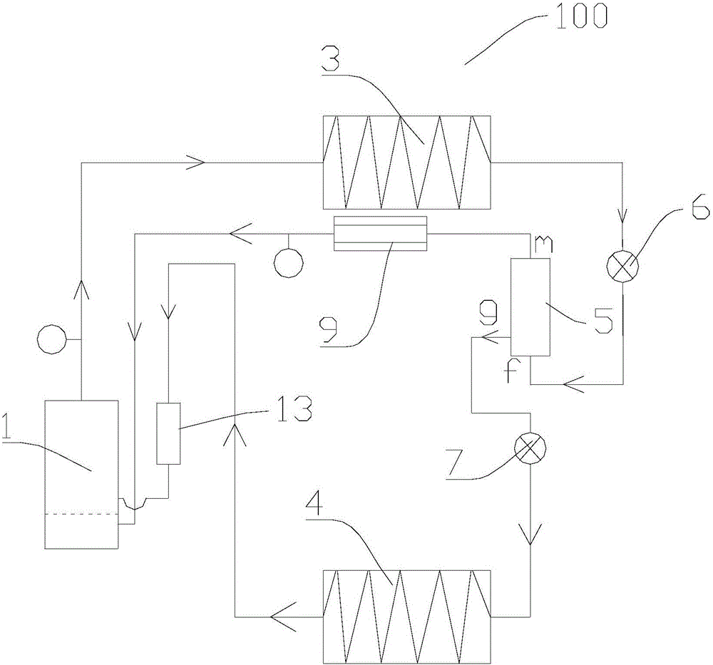 Air conditioner only having refrigeration function and control method thereof