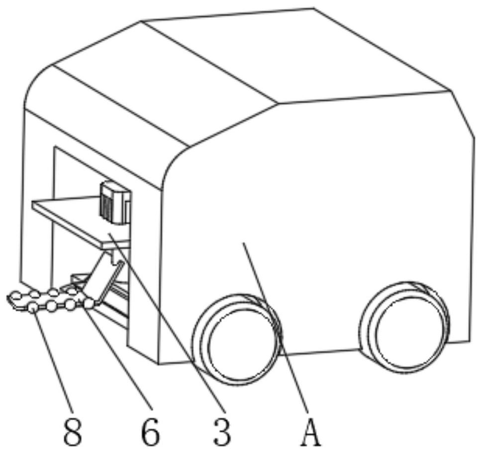 Lawn garbage cleaning device