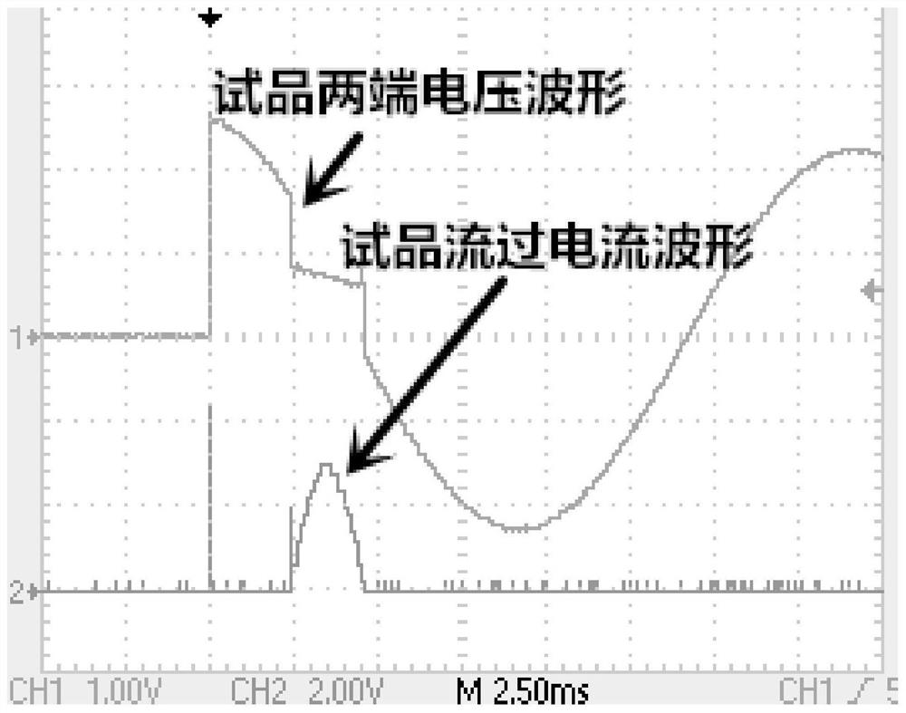 35kv surge arrester power frequency continuous current interrupting ability test device and method