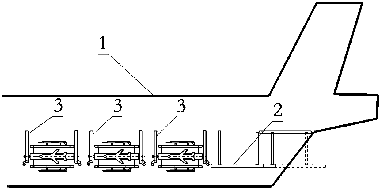 Sliding rail type unmanned aerial vehicle launching device with multiple groups of runners and launching method