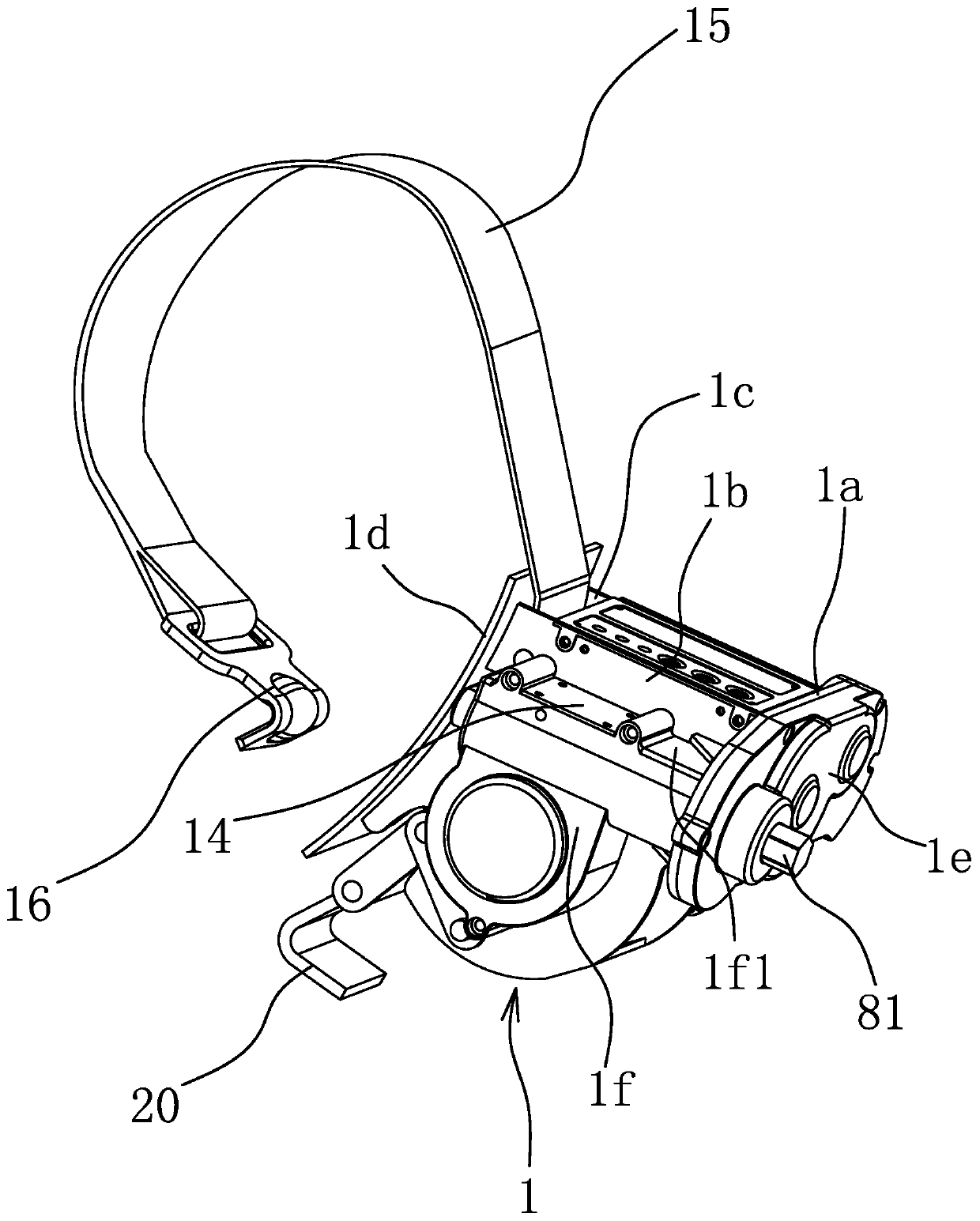 Retracting and releasing mechanism of binding device