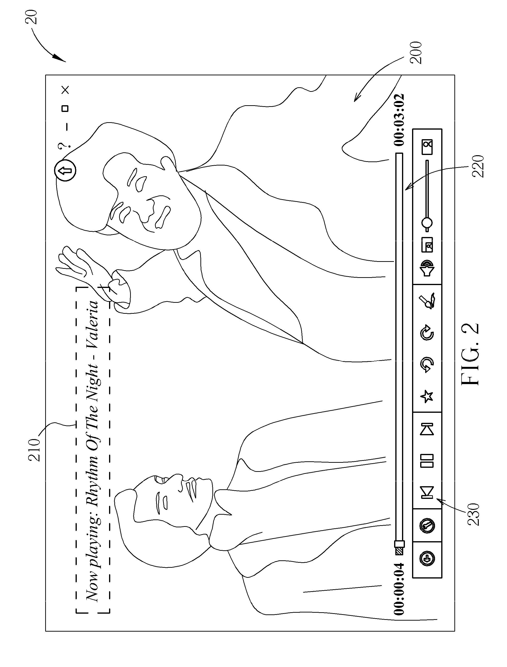 Method of Displaying Music Information in Multimedia Playback and Related Electronic Device