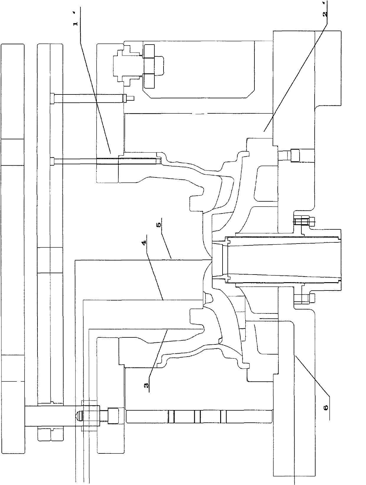 High pressure water cooling method and device applied to low pressure casting technology