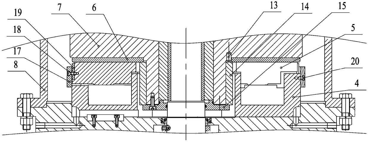 A convenient replacement friction pair thrust bearing experimental device