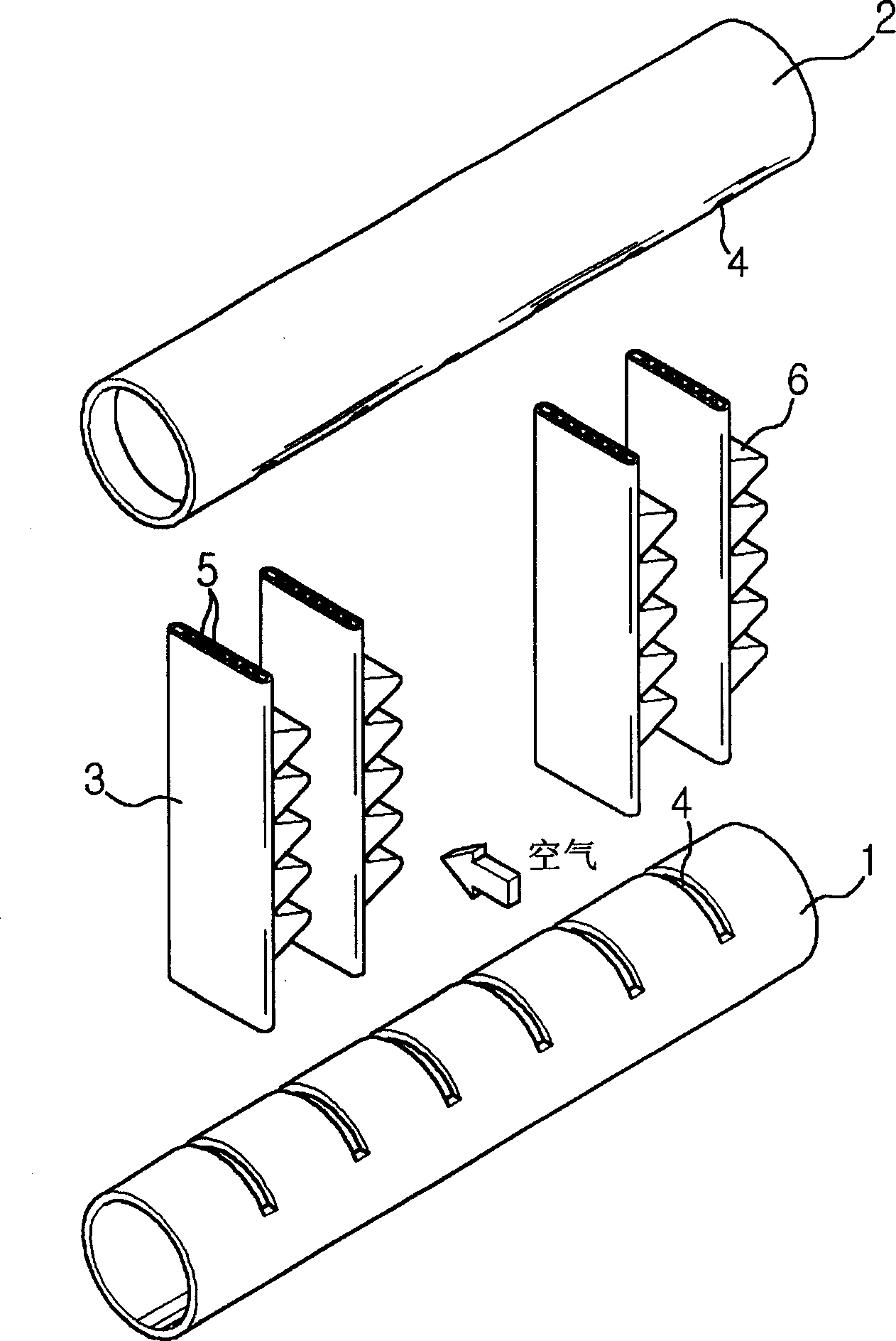 Superfine pipeline heat exchanger