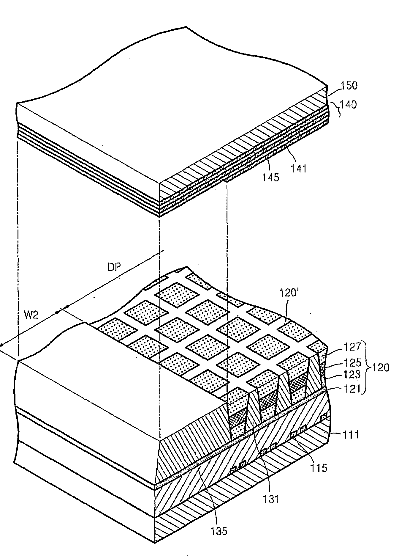 Flat panel display device and method thereof