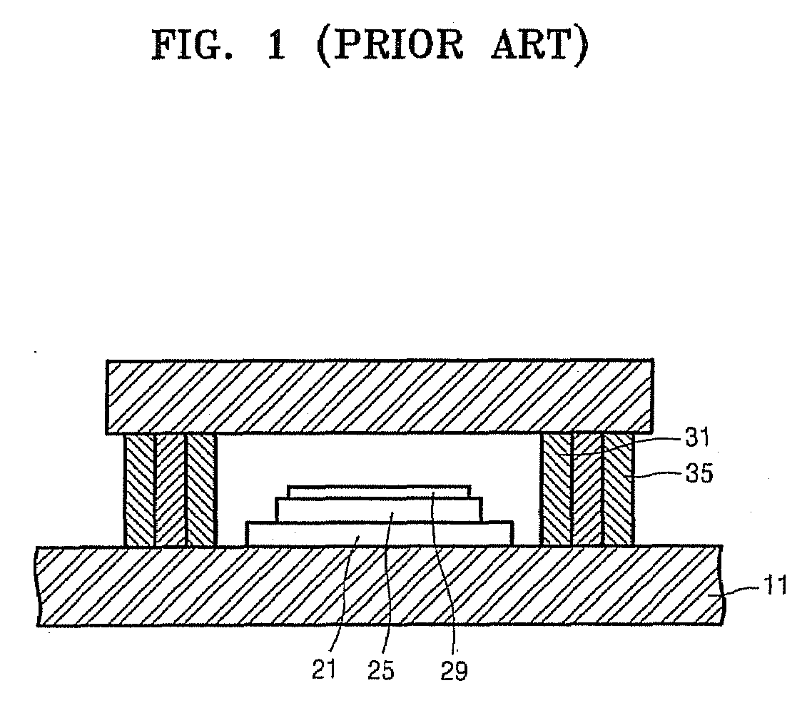 Flat panel display device and method thereof